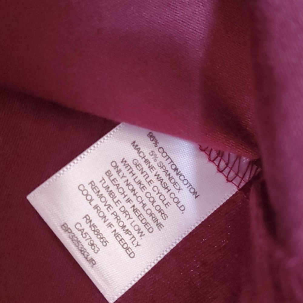 Frenchi 3/4 length sleeve top Wine - Picture 3 of 5